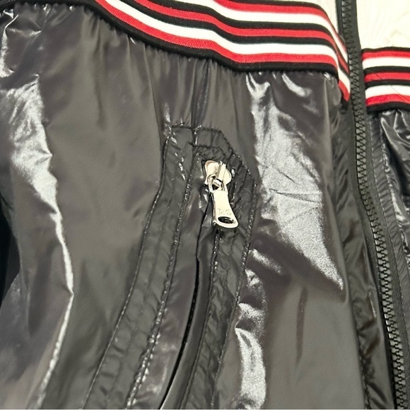 Dolce & Gabbana Track Light Nylon Bomber Jacket Racer Stripe Black White IT 54 - Picture 7 of 10